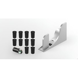 CIFFRA Film Canister Storage Container, 33mm, Black, Pack of 10, with Lids