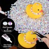 15000pcs 2mm Resin Rhinestones Bulk, White AB Flatback Round Jelly