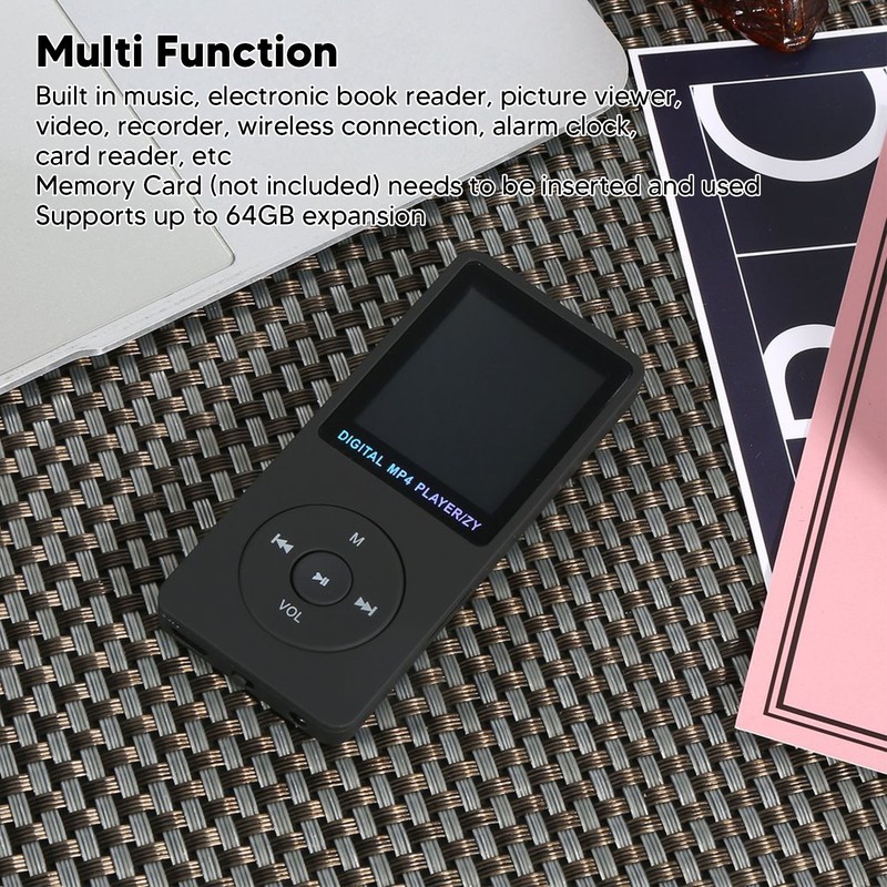 Bluetooth MP3 Player 1.8 Inch Color Display Built in Speaker