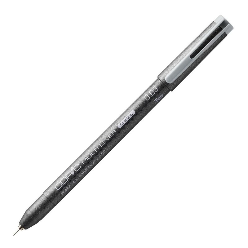 COPIC Multiliner 0.03mm Cool Grey Fine Tip Fineliner with Water
