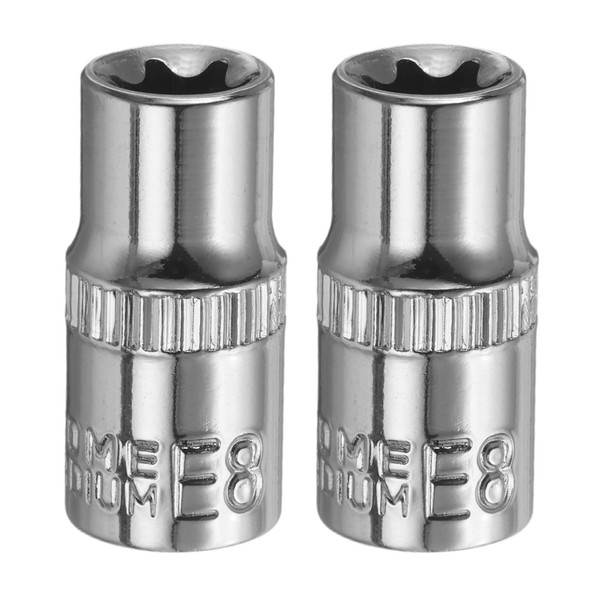 QUARKZMAN 1/4 Inch x E8 Torx Bit Set, 2 Pieces