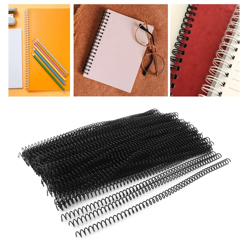 100PCS Spiral Binding Coils 48 Loops 4:1 Pitch A4 Paper