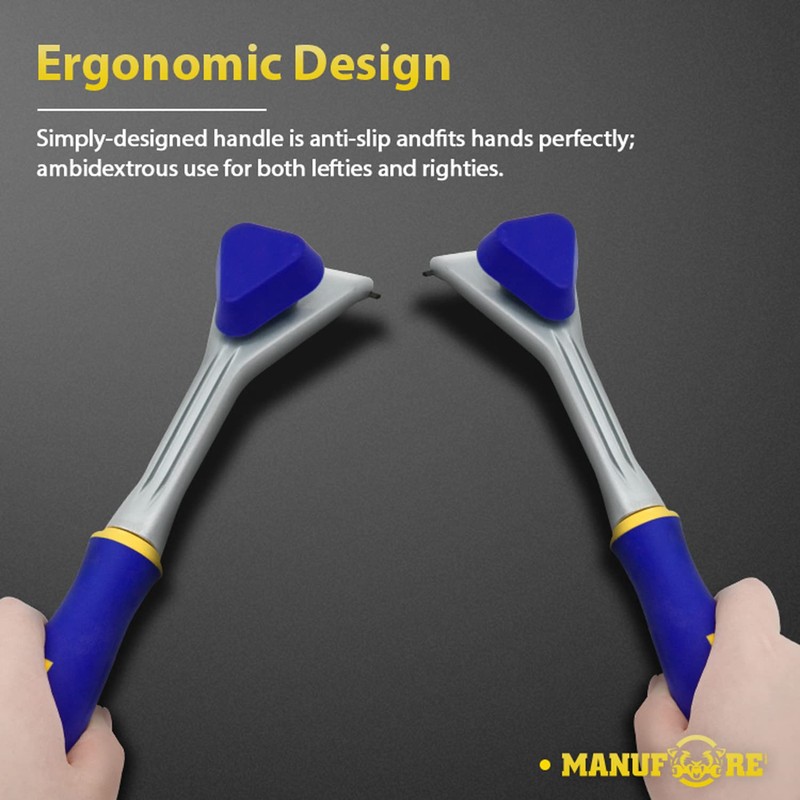 MANUFORE Paint Scraper with 2.5 Inch Double-edged Tungsten Steel Carbide