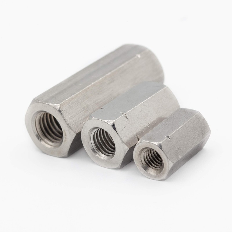Threaded Sleeves M12 x 50 Hexagon, A2 Stainless Steel (Pack