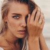 Teardrop Chunky Rings for Women Thick Statement Rings Adjustable Chunky