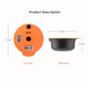 BENFUCHEN Reusable Coffee Capsule with 2 Lids (180ml and 60ml)