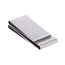 Vogast Stainless Steel Slim Double-Sided Money Clip Purse Wallet Credit Card ID Holder Silver