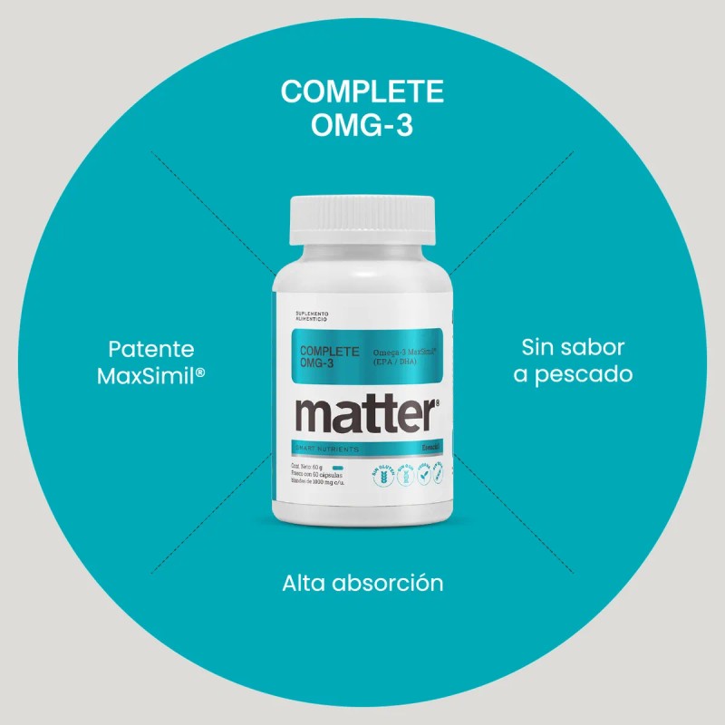 YOU MATTER - Complete OMG-3 Suplemento Alimenticio, Omega-3 de alta