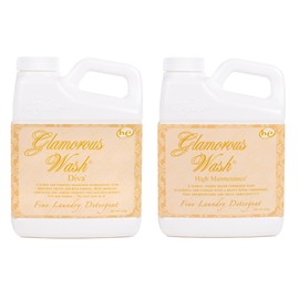Elanze Designs Tyler Candle Company, Glam Wash, 16 Ounce, Fragrant, Scented, Luxury, Fine Laundry Detergent, Set of 2, Diva, High Maintenance