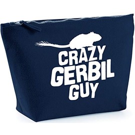 Hippowarehouse Crazy gerbil guy printed make up cosmetic wash bag 18x19x9cm