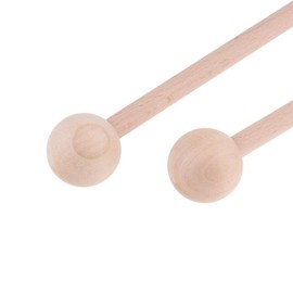 Homyl 1 Pair Wood Mallet Percussion Stick Wooden Mallet Percussion Stick Musical Toy Wooden Head Drum Stick Desktop Xylophone Mallet Xylophone Bee Energy Chime Xylophone Wood Block Grosh Peel