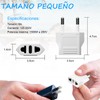 MHKBD 4 Unidades Adaptador de Enchufe para EE.UU., Adaptador de