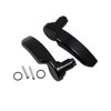 ANONEMOTO Black Saddlebag Latches Kit, Saddlebag Lifters Compatible for Harley