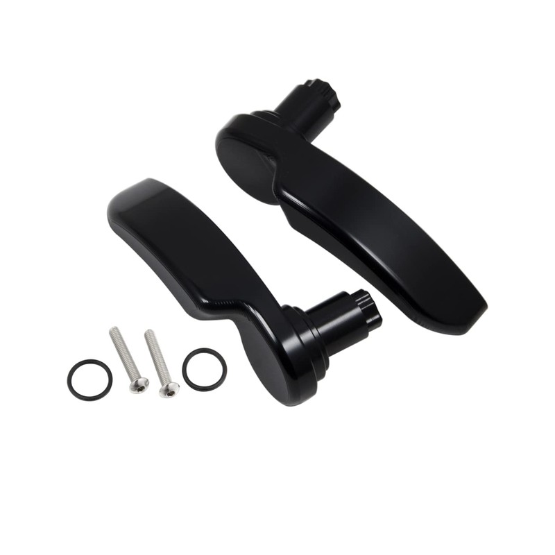 ANONEMOTO Black Saddlebag Latches Kit, Saddlebag Lifters Compatible for Harley