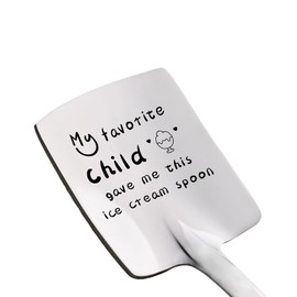 My Favorite Child Gave Me This Spoon for Mom Dad Fathers Day Presents for Papa Mommy Dad Birthday Gifts for Daddy Mom Mothers Day Gifts for Mama Funny Retirement Presents for Mother Father Spoons