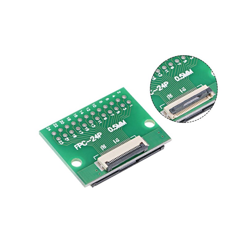 uxcell FFC FPC 24 Pin 0.5mm 1mm Pitch to DIP