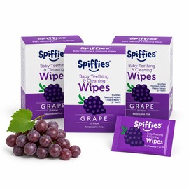 Toothwipes, Grape Wipes, 20-Count ( Pack of 3) ( Pack May Vary )