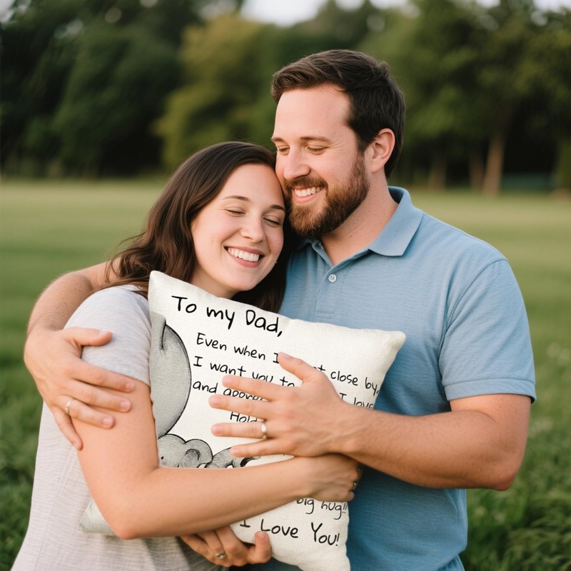 Pillowcase, Gifts from Son Daughter to Father, Suitable for Home,