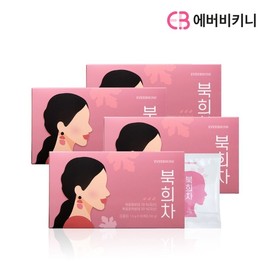 Everbikini Domestic Red Bean Pumpkin Tea Bukhui Tea 4 Box total 80 tea bags / 에버비키니 국산 팥호박차 북희차 4박스 총80티백
