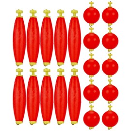 Gatuida 20Pcs Fishing Float Spring Bobber Fishing Bobber Foam Fish Supplies sockem Bobbers Fishing Foams Tools Buoy Float Fishing Tackle Popping Cork Steelhead Floats Round eva Foam