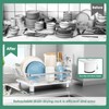 MOUKABAL Dish Drying Rack - Stainless Steel Dish Rack, Dish