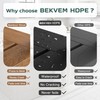 BEKVEM Corner Shower Stool for Inside Shower, HDPE Waterproof Shower