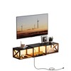 NinPeen Floating 45.7" TV Stand with LED & Power Outlets