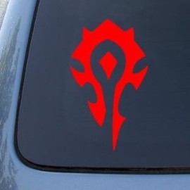 WORLD OF WARCRAFT HORDE PVP - WOW - 3" RED - Vinyl Decal Window Sticker