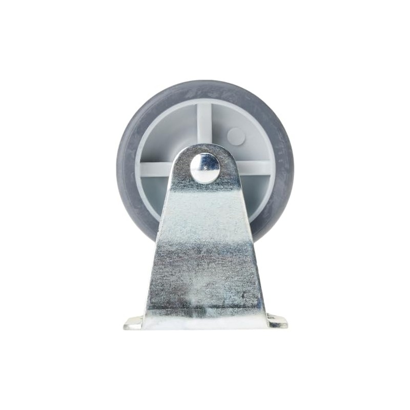 Metafranc fixed castor plate - TPR wheel - soft tread