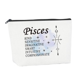 Women Gifts for Birthday Sisters Gift from Sister Mother's Day Make Up Bags for Women Astronomy Constellations Witchy Gifts Pisces Cosmetic Bags for Friends (1 Pcs)