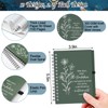 Resurhang 40 Pcs Spanish Christian Gift Notebook Pen, Flower, Morandi