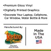 RetroPlanet Maine State Black and White Die Cut Vinyl Sticker