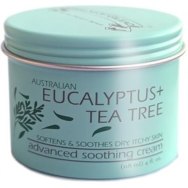 BALM OF GILEAD Árbol Del Té Con Eucalipto Crema Para Pies - Hidratación Intensiva Y Curación, Cuidado De Los Pies Y Cuerpo, Crema Calmante Para La Piel - Eczema, Tiña, Piel Seca, Roza, Uñas,