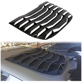 Kojem Rear Window Louver Compatible with 2009-2020 Nissan 370Z Coupe Windshield Sun Shade Cover ABS Plastic