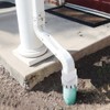 7.62 * 10.16cm/3 * 4in White-PVC Downspout Adapter, Connects Downspout