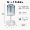 Toothbrush Holder with Dust Cover for Bathroom - Drainage Toothbrush