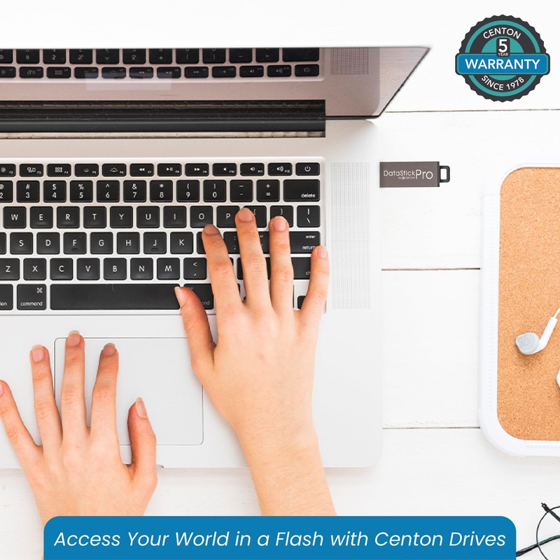 Centon Electronics DataStick Pro USB 2.0 Flash Drive, 64 GB,