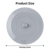 Vaincre 2PCS Bathtub Drain Stopper - 5" Silicone Kitchen Bathroom