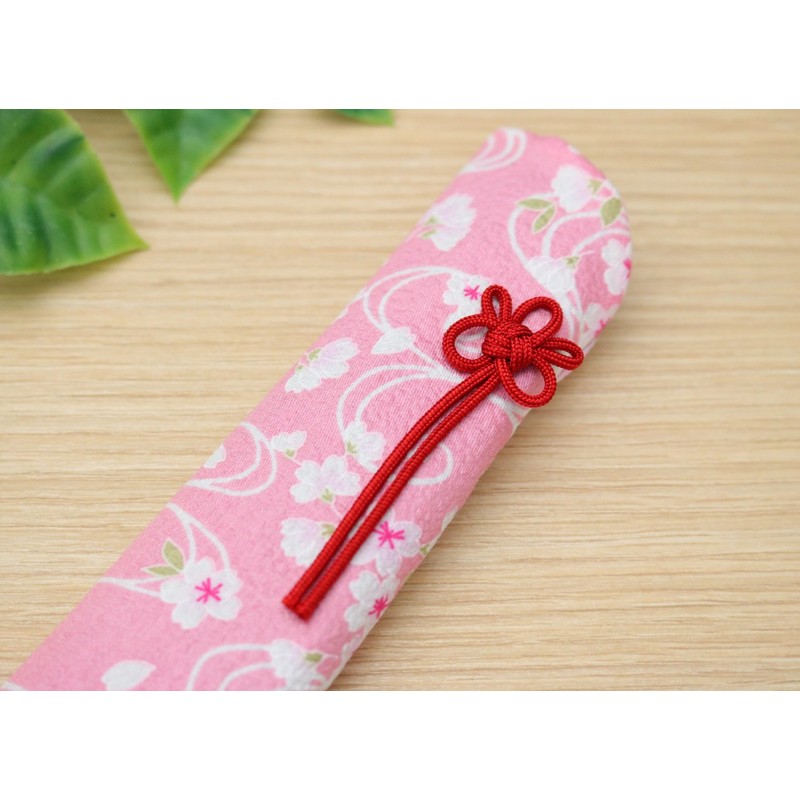 Eyelash Craft Fan Holder, 8.7 inches (22 cm), Cherry Blossom
