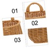 CAXUSD 1pc Woven Wall Hanging Basket for Kitchen Storage Versatile