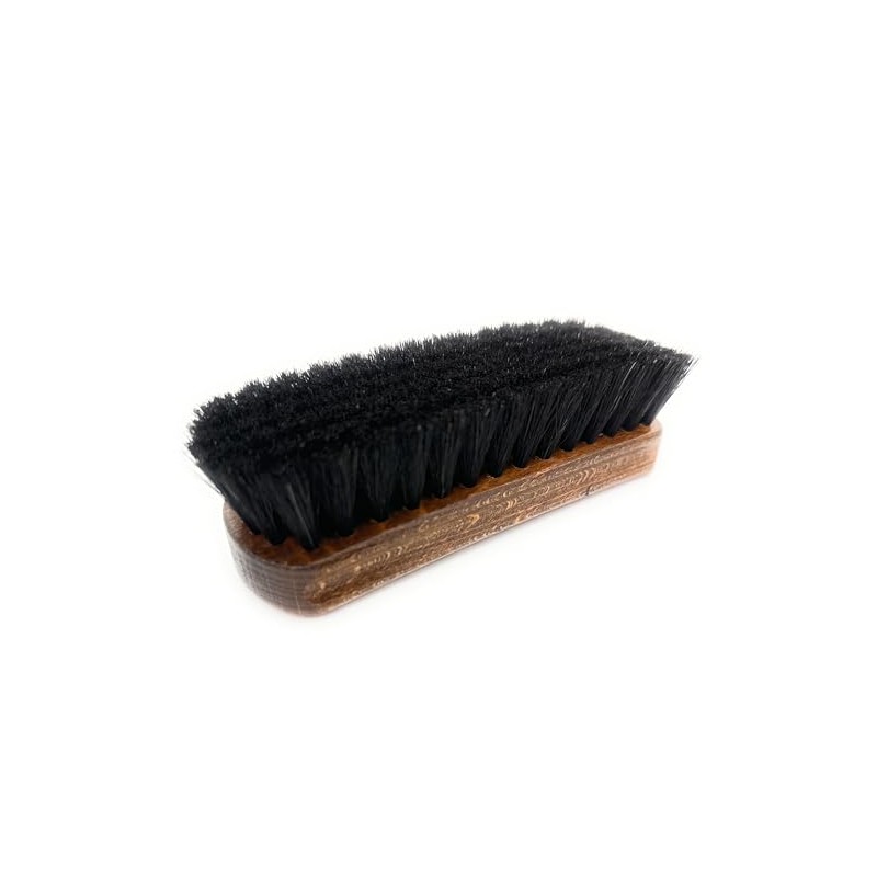 Shine Brush Made of Real Horsehair Black Polishing Brush 150
