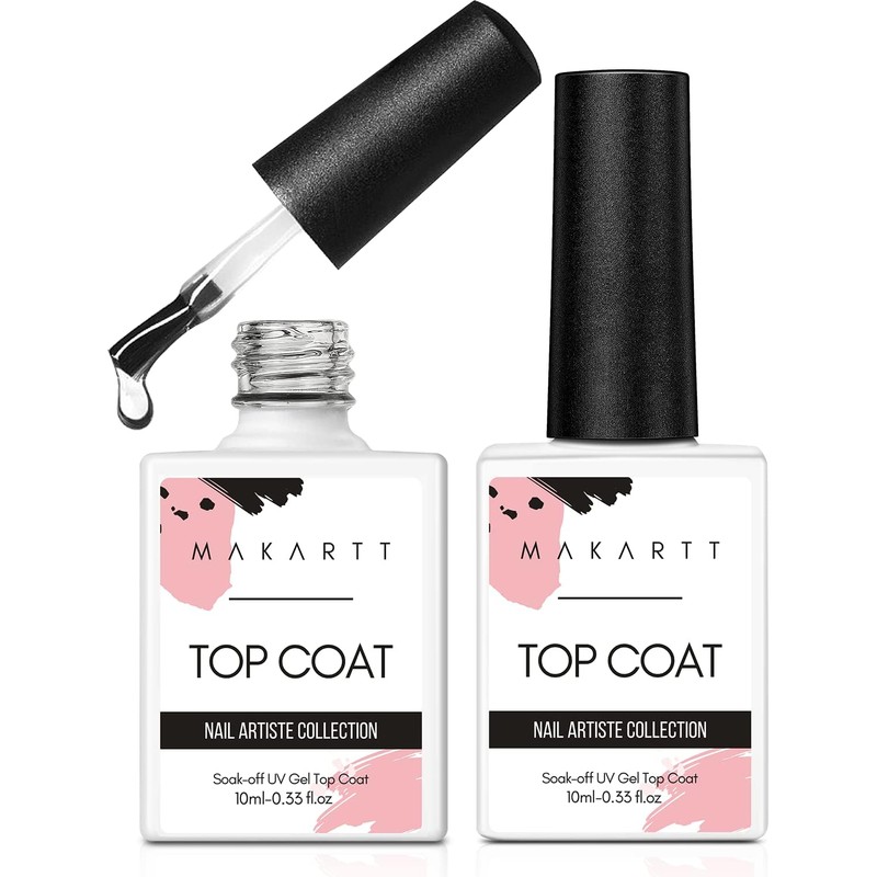 Makartt - Juego de 2 esmaltes de uñas de gel