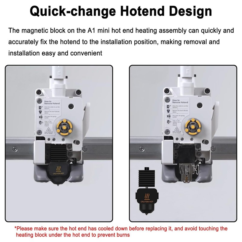 AubeamWenJ 3 Pack A1 Mini/A1 Hotend Extruder Print Head Hotend