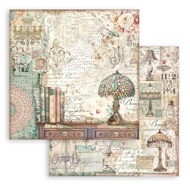 Stamperia Scrapbooking Small Pad 10 Fogli cm 20,3 X 20,3
