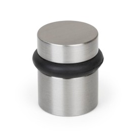 Mega Handles Floor Door Stopper Satin Nickel (1-Pack) - Wall Protector