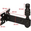 KOTARBAU® Set of 2 Window Shutter Brackets 68 mm Screw-In