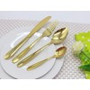 Glim&Glam Stainless Steel Cutlery Sets 16piece Set Gold Light Weight