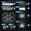 FERUERW Hexagon Garage Lights 3 Level Dimmable, High Brightness 168W