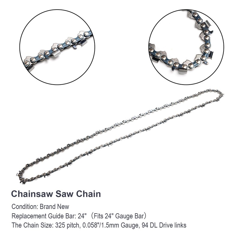 Mad Hornets 24" Chainsaw Saw Chain 325 Pitch .058 Gauge