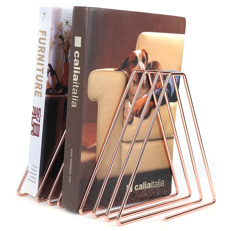Innovative Desktop Flexible Folding Metal Bookend Book Stand Holder Organizer